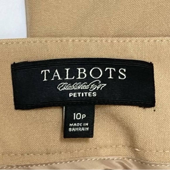 Talbots Classic Side Zip Washable Pants 10P - Picture 2 of 5